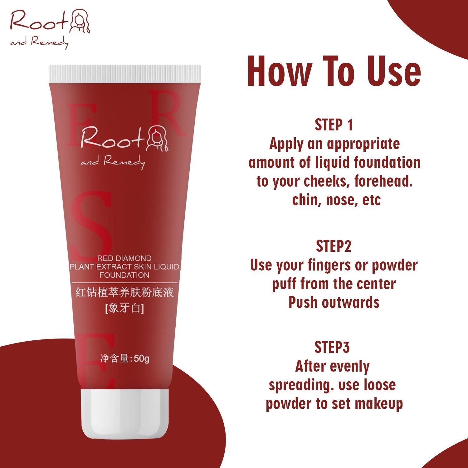 Red Diamond Plant Extract Skin Liquid Foundation combines botanical extracts with advanced cosmetic science to deliver superior coverage and skin-nourishing benefits. The lightweight, buildable formula creates a flawless, natural finish while supporting skin health. Each value pack contains two 100g containers, ensuring extended use of this professional-grade foundation. Ideal for achieving a radiant complexion with the benefits of plant-derived ingredients.
