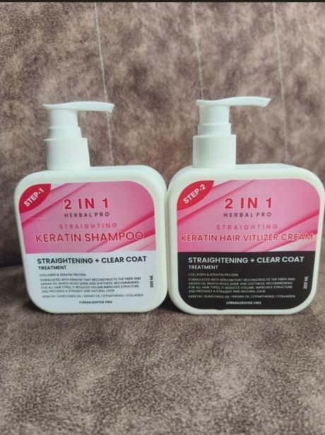 This professional-grade 2-in-1 Herbal Pro Hair Shampoo & Cream combines cleansing and conditioning properties in a convenient dual-action formula. Infused with botanical extracts, it effectively cleanses while nourishing the hair shaft. The pack of two ensures extended use, making it an economical choice for those seeking salon-quality hair care with natural ingredients.