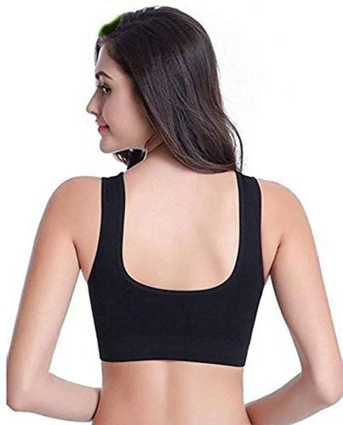 Experience ultimate comfort with our Women's Multicolor Air Bra set. This pack of three features breathable fabric that adapts to your body's contours, providing all-day support without uncomfortable underwires. The moisture-wicking material keeps you cool while the seamless design remains invisible under clothing. Perfect for everyday wear, light exercise, or lounging at home.