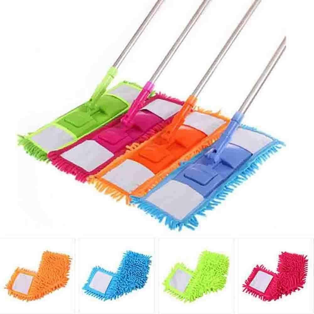 This versatile flat microfiber mop is designed for both wet and dry floor cleaning, ensuring efficient removal of dust, dirt, and spills. Its telescopic long handle provides extended reach and ergonomic comfort, reducing strain during use. The microfiber pad offers superior absorption and gentle cleaning, suitable for various floor types. Ideal for maintaining spotless floors with minimal effort, this mop combines practicality and durability for expert-level cleaning performance.