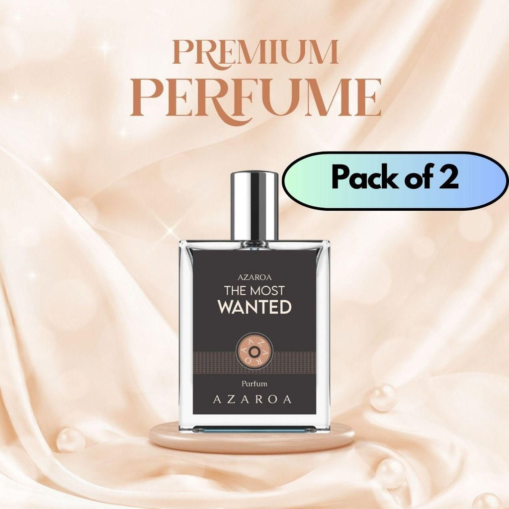 Azaroa The Most Wanted Parfume delivers sophisticated fragrance in a convenient dual pack. Each 50ML bottle contains the signature scent known for its lasting impression and complex notes. Perfect for daily wear or special occasions, this premium parfume set offers exceptional value while maintaining the distinguished quality Azaroa is renowned for.