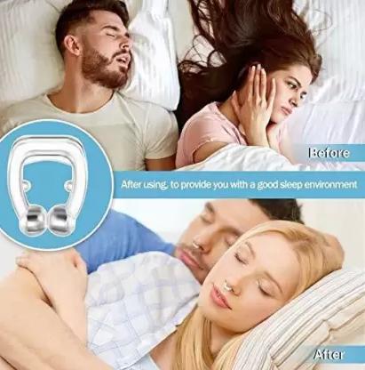 Experience quiet, restful nights with our Anti Snoring Nose Clip Device. Designed for both men and women, this ergonomic nasal clip works by gently opening airways to reduce snoring. The comfortable, discreet design ensures uninterrupted sleep without discomfort. A simple, drug-free solution for better sleep quality and happier mornings.