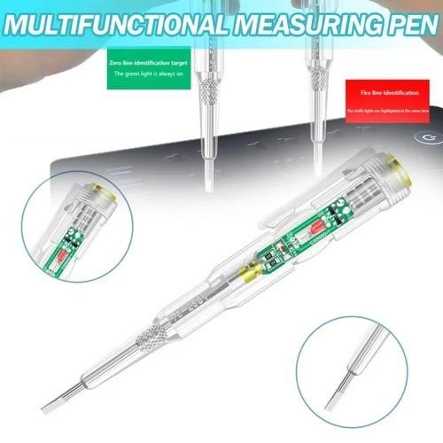 This Multifunction Dual LED AC-DC Tester Pen is your reliable companion for all electrical testing needs. Featuring distinct LED indicators for both AC and DC current detection, it provides clear visual feedback for safer electrical work. Compact and easy to use, this versatile tool helps prevent electrical accidents while offering precise voltage detection. Perfect for professionals and home users who want to ensure electrical safety with confidence.