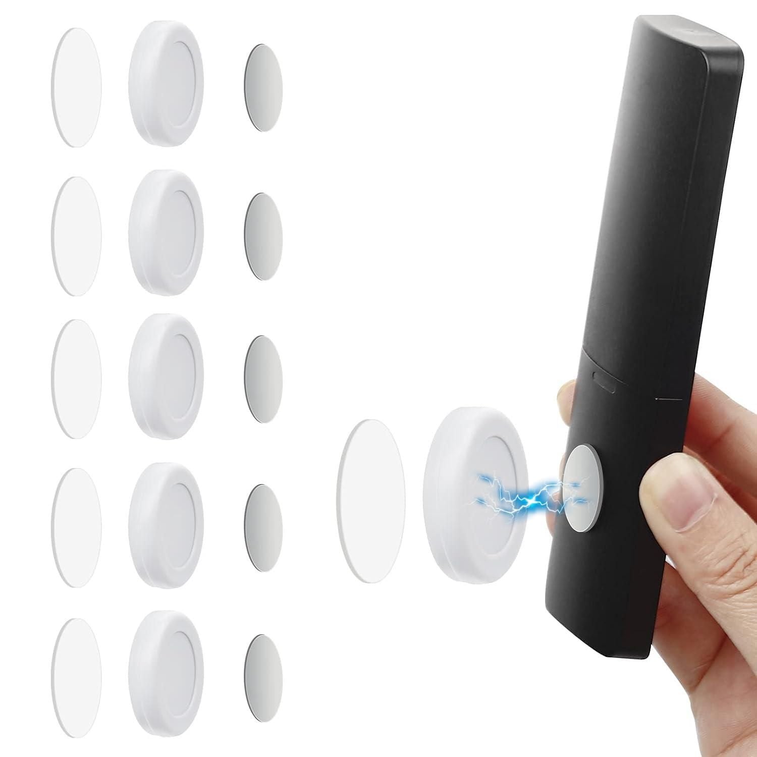 This pack of 5 Magnetic Remote Control Wall Mount Holders offers a practical solution to keep your remotes organized and easily accessible. Featuring strong magnets, each holder securely attaches to walls, preventing remotes from getting misplaced. Designed for compatibility with most remote controls, these mounts help reduce clutter and enhance convenience in any room. Easy to install and durable, they provide an efficient way to maintain a tidy space while ensuring your remotes are always within reach.