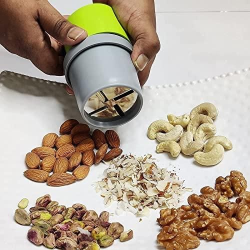 This professional-grade Dryfruit Chopper features hardened stainless steel blades that make quick work of almonds, walnuts, dates, and other dense ingredients. Its calibrated cutting mechanism delivers uniform pieces while minimizing waste. The balanced weight distribution and non-slip base ensure stability during operation, making it an essential tool for consistent food preparation in both commercial and home environments.