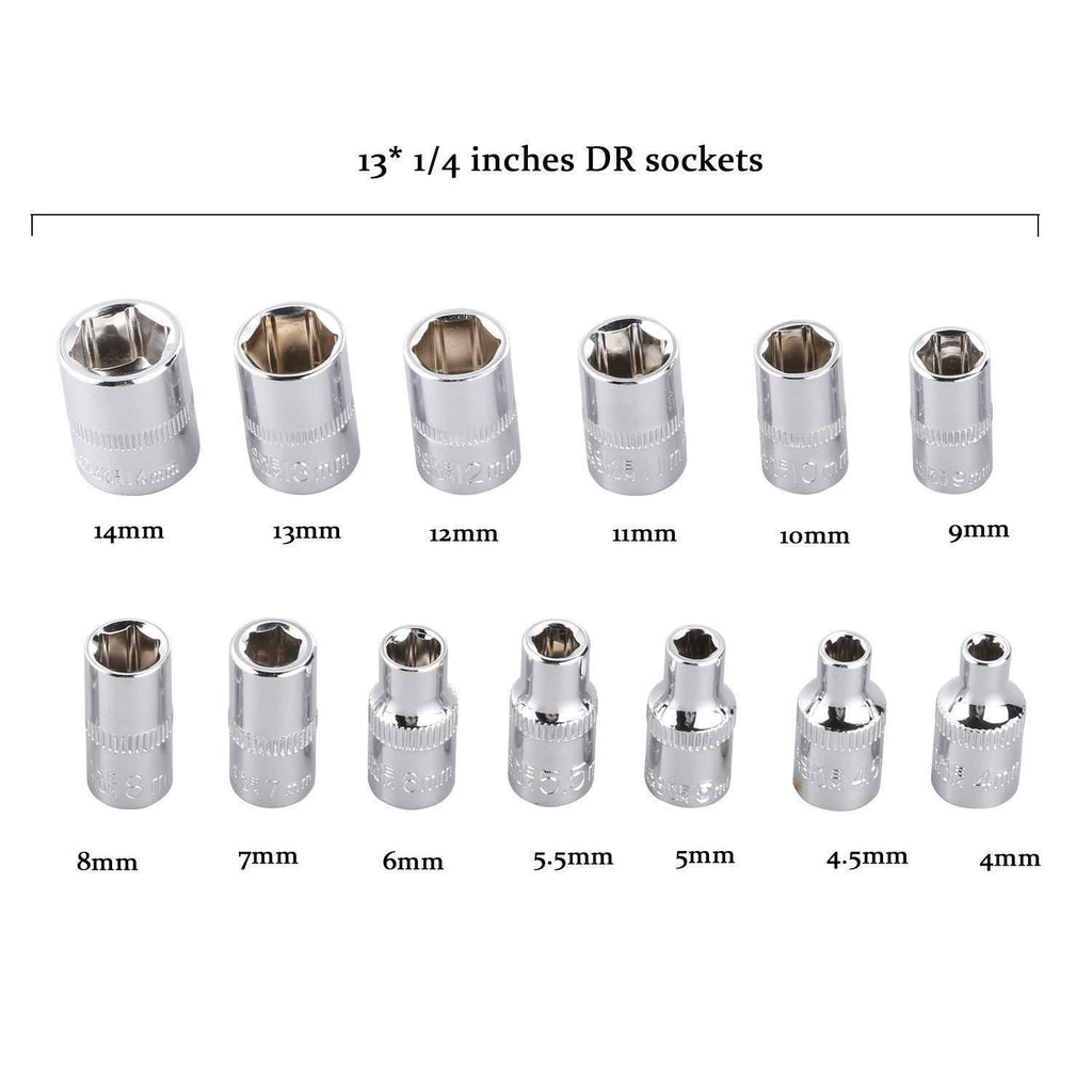 The Hardware Tools 46 in 1 Multi Purpose Combination Socket Tool Kit offers a comprehensive set of sockets and accessories designed for versatile use. Engineered for precision and durability, this kit enables efficient handling of various fastening tasks, making it ideal for professionals and DIY enthusiasts alike. Its compact design ensures easy storage and portability, while the wide range of socket sizes covers multiple applications, enhancing your toolkit’s functionality and readiness for any project.