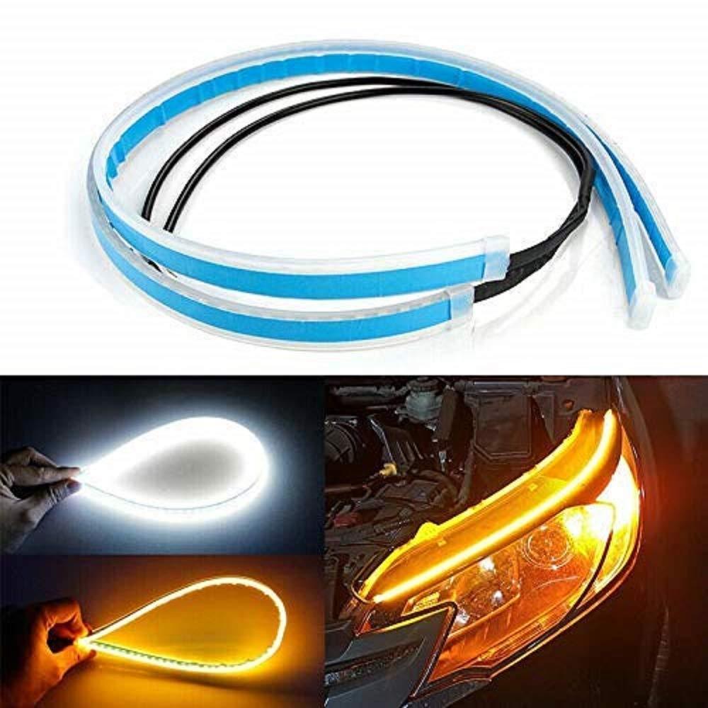 Upgrade your vehicle’s lighting with the DRL Turn Signal Left and Right 12v LED Strip set. This pack of two LED strips delivers bright, consistent illumination for clear signaling on both sides, enhancing road safety. Designed for 12-volt systems, these strips offer efficient energy use and durable performance. Their sleek design ensures easy installation and a modern look, making them an expert choice for improving visibility and communication with other drivers.