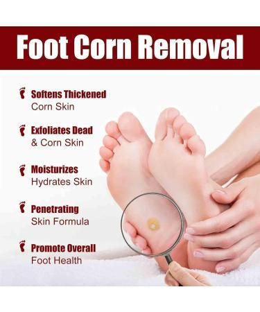 This clinically-formulated Feet Corn Removal Serum (30ml) targets and dissolves painful foot corns with precision. The concentrated solution penetrates hardened skin layers to break down keratin buildup while preserving healthy tissue. Formulated with active ingredients that soften, exfoliate, and repair, this professional-grade treatment offers a non-invasive alternative to surgical corn removal, delivering visible results with consistent application.