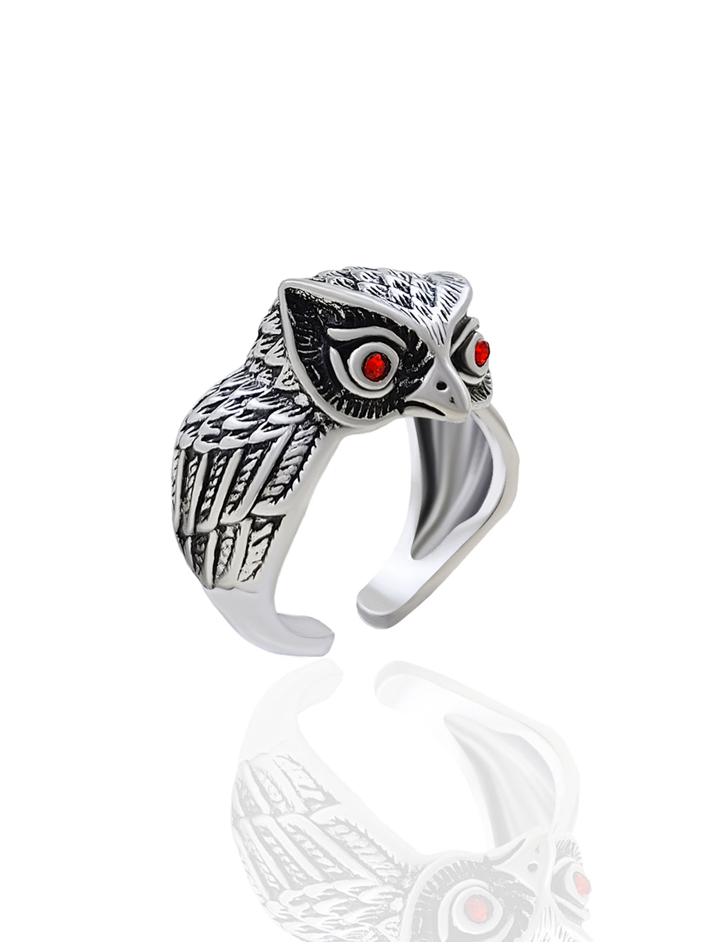 Saizen Silver Rings for Men Owl Face Ring

Crafted with precision, this Saizen Silver Owl Face Ring combines sophisticated design with symbolic wisdom. The intricate owl detailing represents intelligence and intuition, while the premium silver construction ensures durability and a lustrous finish. Perfect for men seeking a distinctive accessory that makes a subtle yet powerful statement.