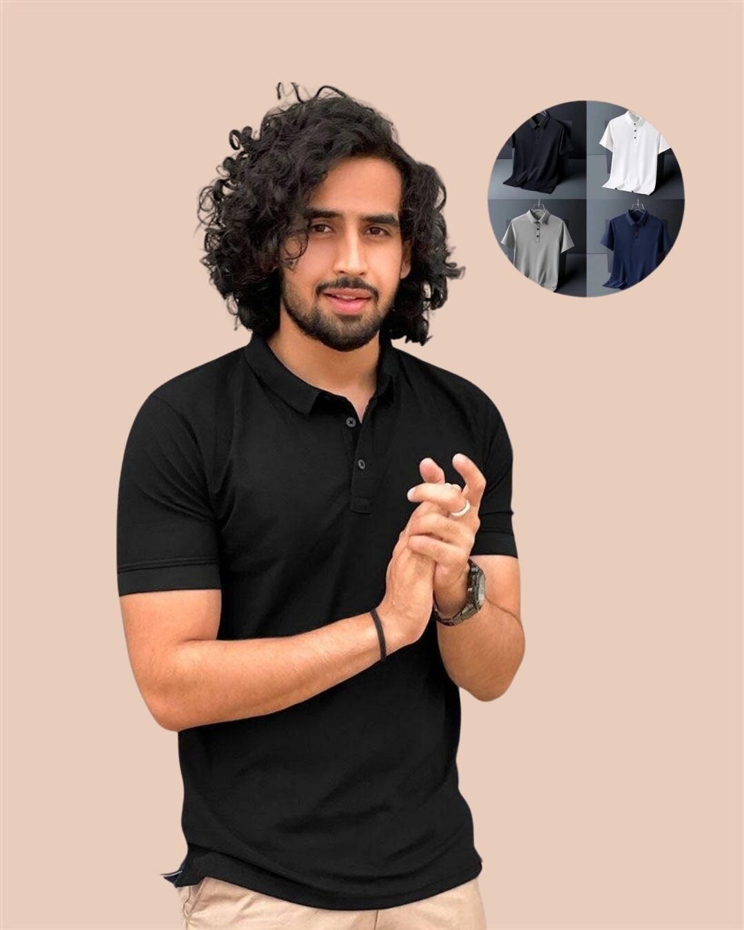 Poly Matte Assorted Solid Half Sleeves Mens Polo T-Shirt Pack Of 4
This pack of four Poly Matte Assorted Solid Half Sleeves Mens Polo T-Shirts offers a comfortable and stylish option for everyday wear. Made with durable poly matte fabric, these shirts feature a solid color design and half sleeves for a casual yet polished look. Perfect for any occasion and guaranteed to last.
