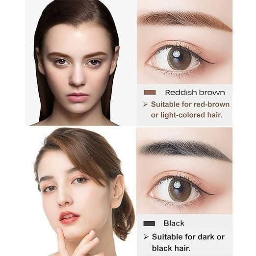 Achieve salon-quality brow definition with our Waterproof 4 Points Microblading Eyebrow Pen. The precision micro-fork tip creates natural-looking hair strokes that fill and shape brows with professional accuracy. Formulated to resist smudging, fading and water exposure, this dual pack ensures consistent results and extended use between replacements. Perfect for creating dimensional, structured brows that last throughout the day.