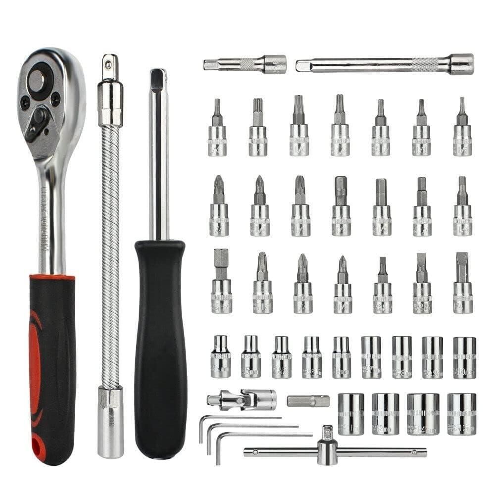 The 46 in 1 Tool Kit New Tool Set is a versatile and comprehensive collection designed for precision and efficiency. Featuring a wide range of screwdriver bits and tools, it caters to various repair and assembly needs, making it ideal for professionals and hobbyists. Its compact design ensures easy portability and organized storage, allowing you to tackle tasks with confidence and accuracy.