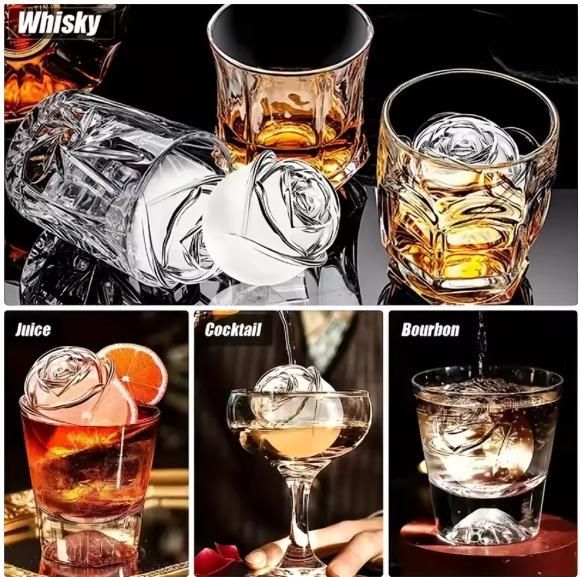 Transform your beverages into works of art with our Rose Ice Lattice Mould. This easy-to-use silicone mould creates stunning rose-shaped ice cubes that add elegance to any drink. The unique lattice design ensures slower melting, keeping your beverages chilled without diluting them quickly. We're confident you'll love how these decorative ice roses elevate both everyday refreshments and special occasions.