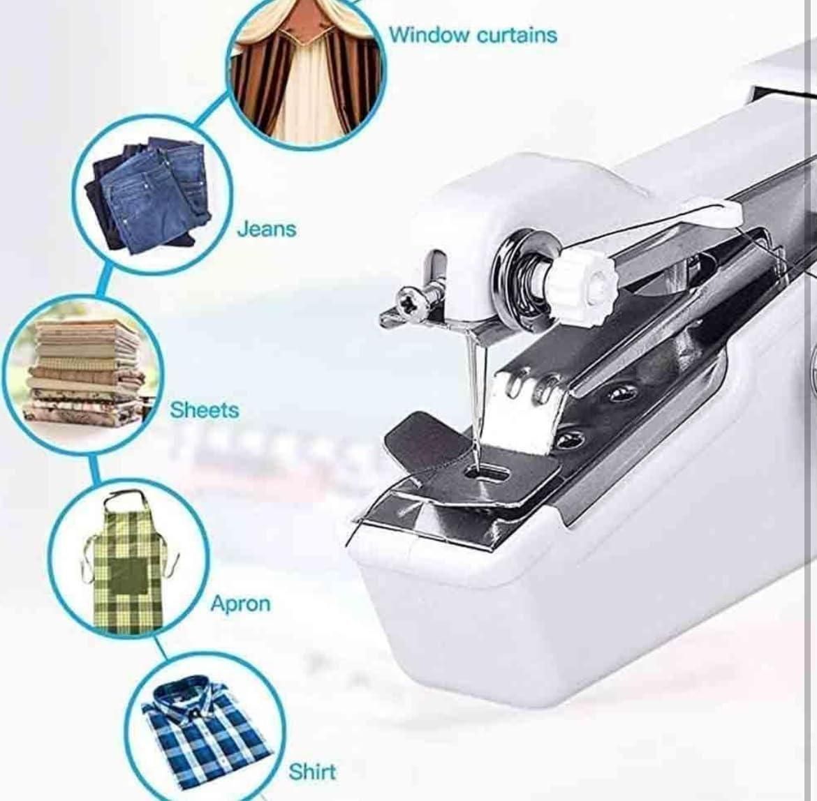The Stitch Handheld Cordless Portable Sewing Machine combines professional functionality with exceptional mobility. Engineered with precision components, this white compact device delivers reliable stitching without the constraints of power cords. Its ergonomic design facilitates optimal control for various fabric applications, while the battery-powered operation ensures consistent performance during travel or quick repairs. An essential tool for both professional alterations and domestic sewing requirement