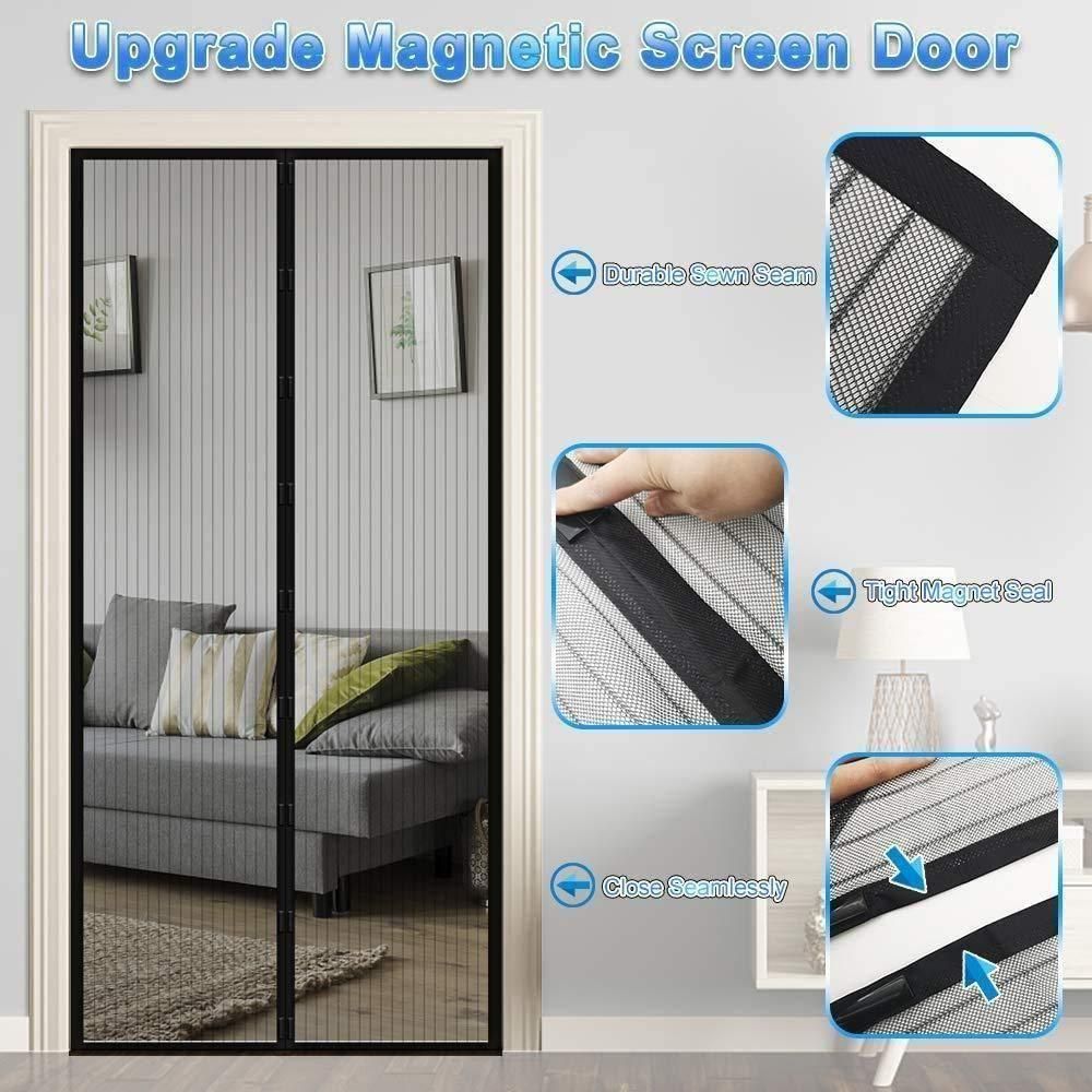 Protect your home from unwanted insects with our Magnetic Foldable Anti Mosquito Door Curtains. This practical pack of 2 mesh screen nets creates an effective barrier against mosquitoes while maintaining airflow throughout your home. The convenient magnetic design automatically closes behind you, ensuring continuous protection. Simple to install and remove, these curtains are the perfect solution for keeping your living space bug-free without sacrificing ventilation.