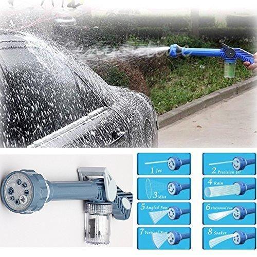Spray Gun- 8 in 1 Turbo Spray Gun For Gardening, Car & Home Cleaning

Transform your cleaning routine with the 8-in-1 Turbo Spray Gun, engineered for versatile performance across gardening, automotive care, and household cleaning tasks. Its adjustable pressure settings and multiple spray patterns deliver precise water distribution for optimal efficiency. The ergonomic grip reduces hand fatigue during extended use, while the durable construction ensures long-lasting reliability in various environmental condi