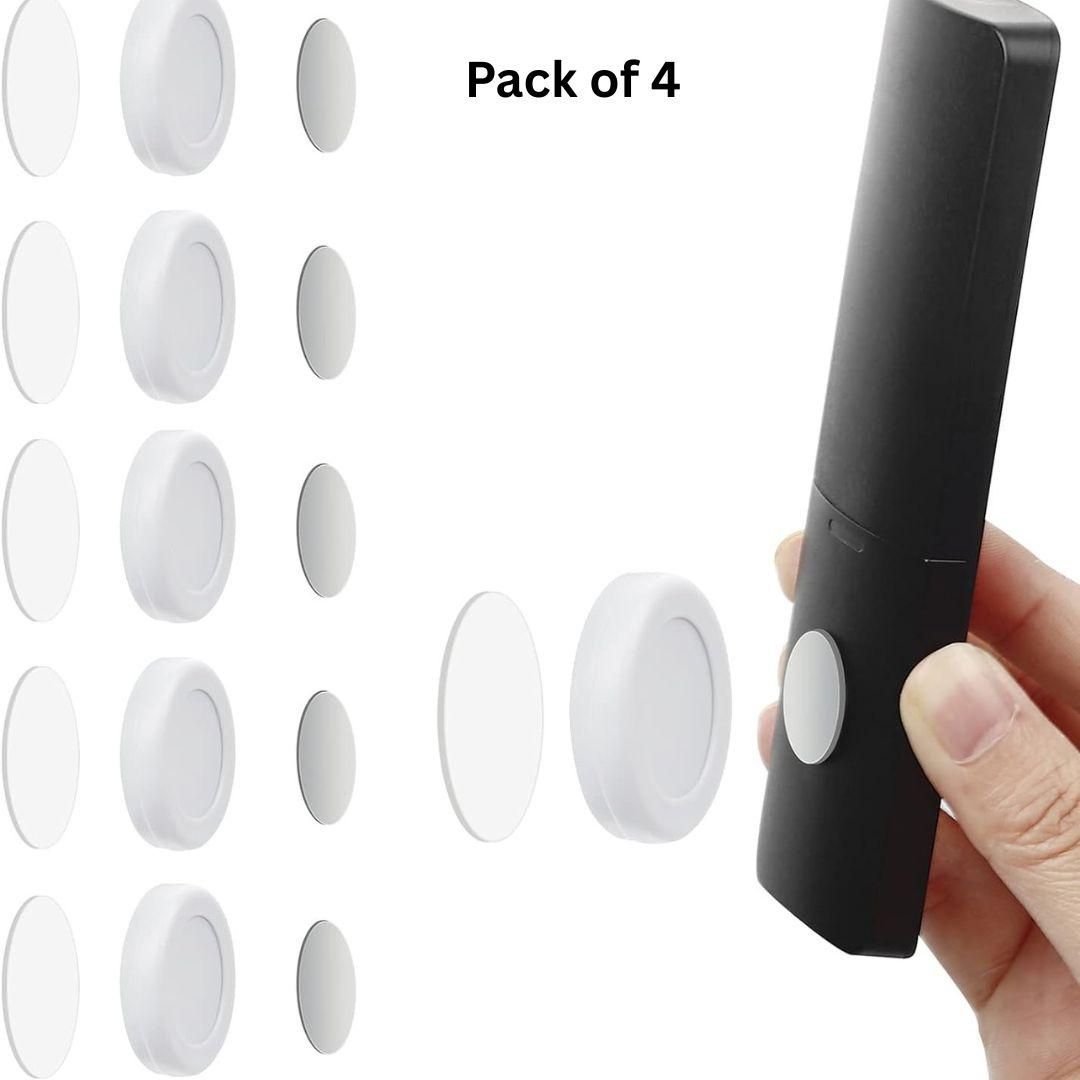 This pack of four Magnetic Remote Control Holders offers a practical solution to keep your remotes neatly stored and always within reach. Each holder features a strong magnet that easily attaches to metal surfaces, ensuring your remotes stay secure and organized. Perfect for reducing clutter in any room, these holders are simple to install and blend seamlessly with your décor, enhancing both convenience and tidiness in your living or workspace.