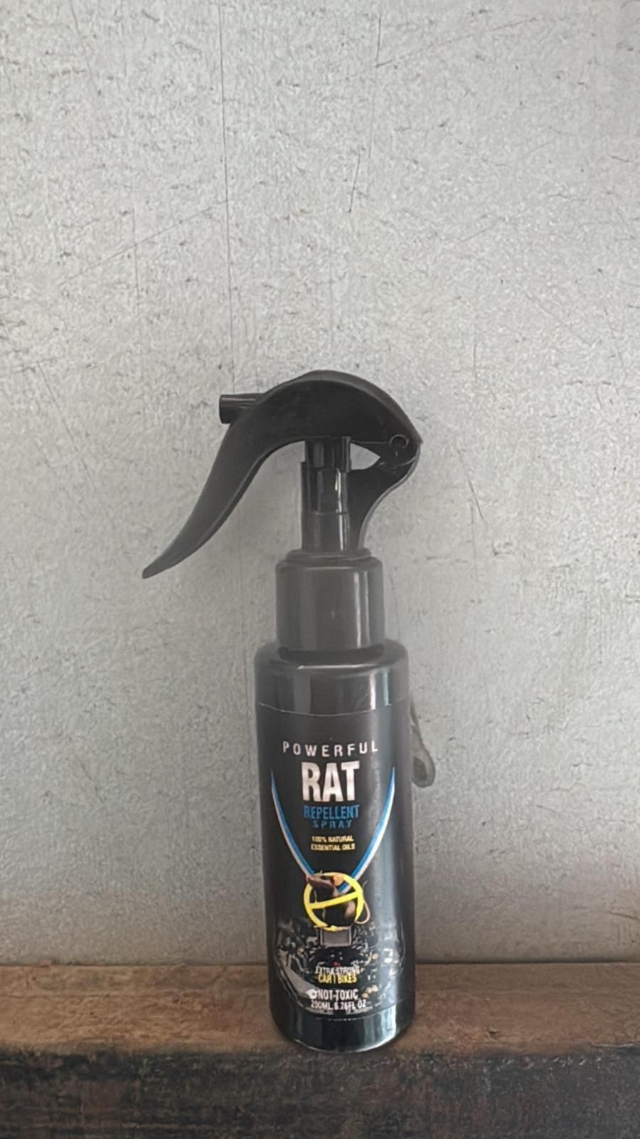 This Rat Repellent Spray for Car comes in a pack of two 200ml bottles, designed to effectively keep rodents away from your vehicle. Its expert formulation deters rats and mice from damaging wires, upholstery, and other car components. Easy to use and safe on surfaces, it provides a reliable, non-toxic defense to protect your car from costly rodent-related repairs. Ideal for use in garages and parking areas.