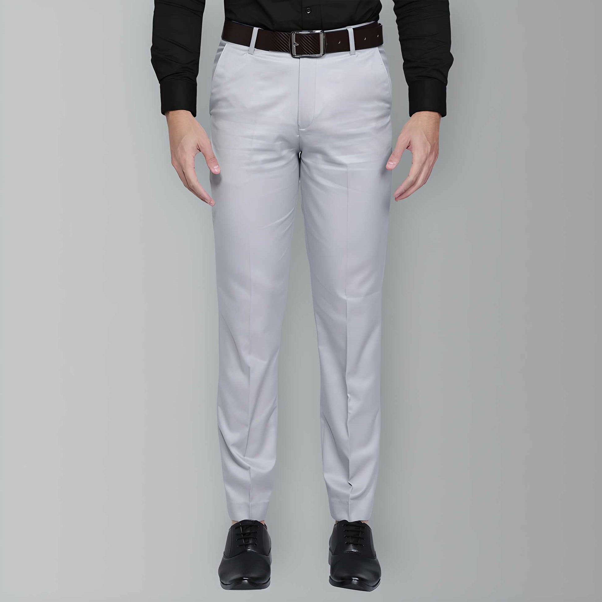 These men's cotton formal trousers are a must-have for any business wardrobe. Made from high-quality cotton, they provide comfort and durability for long work days. The classic design and professional appearance make them suitable for any formal setting. Upgrade your work attire with these versatile trousers.