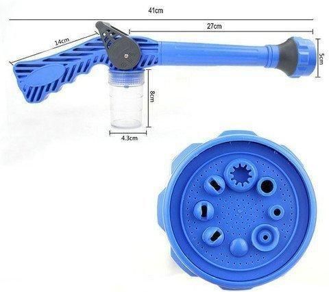 Spray Gun- 8 in 1 Turbo Spray Gun For Gardening, Car & Home Cleaning

Transform your cleaning routine with the 8-in-1 Turbo Spray Gun, engineered for versatile performance across gardening, automotive care, and household cleaning tasks. Its adjustable pressure settings and multiple spray patterns deliver precise water distribution for optimal efficiency. The ergonomic grip reduces hand fatigue during extended use, while the durable construction ensures long-lasting reliability in various environmental condi
