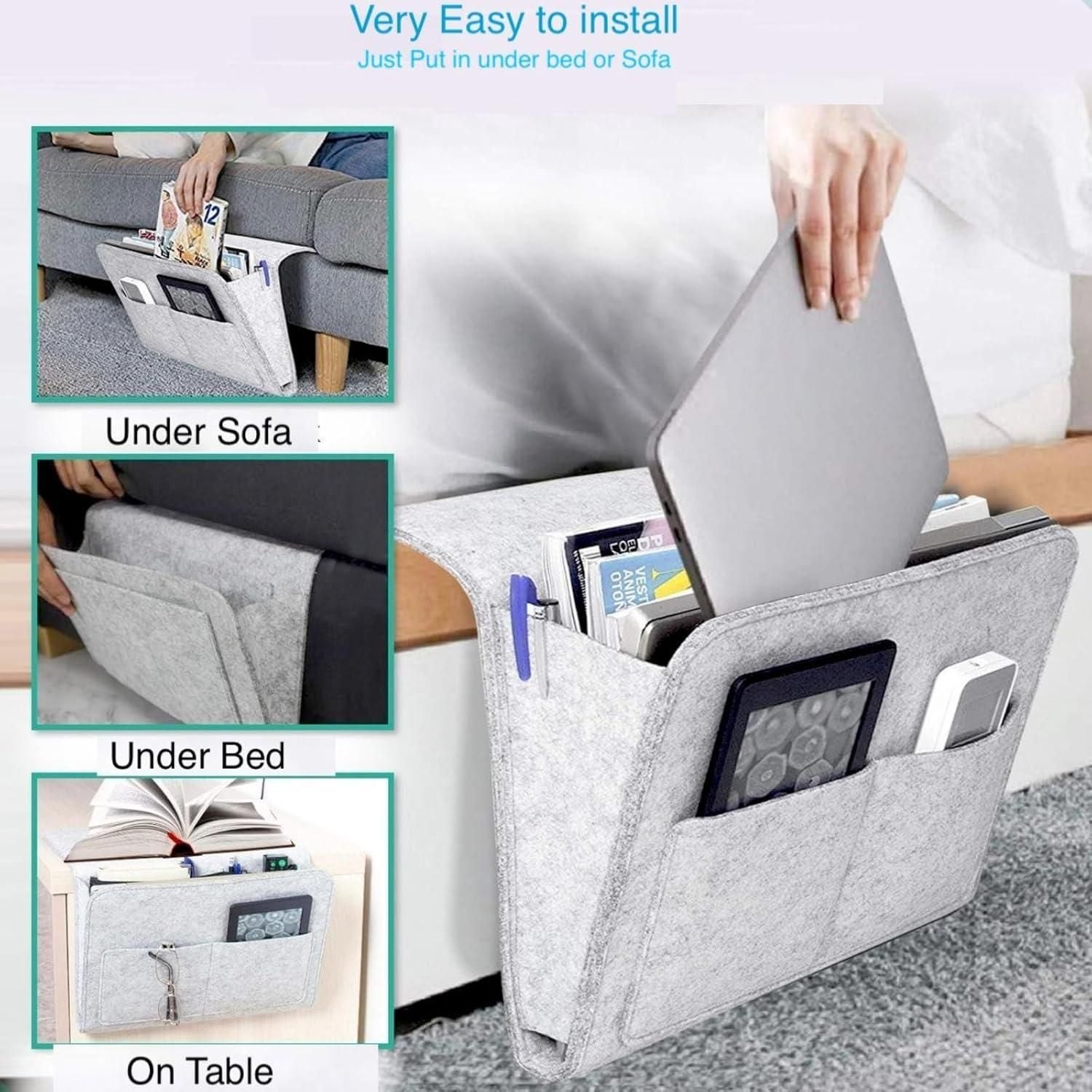 Our Bedside Storage Organizer provides the perfect solution for keeping your nighttime essentials organized and accessible. Designed to fit conveniently beside your bed, this practical organizer holds books, devices, glasses, and more—eliminating clutter and midnight searching. The durable construction and thoughtful design ensure everything you need stays right where you want it, supporting a more peaceful bedroom environment.