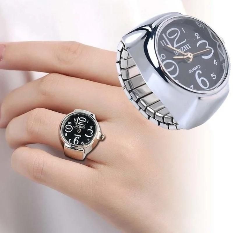 Women's Men's Ring Watch Analogue Quartz on Finger Watch Ring
This precision-crafted Analogue Quartz Ring Watch combines functionality with fashion, offering a sophisticated timepiece that sits elegantly on your finger. Designed for both women and men, this innovative accessory features reliable quartz movement for accurate timekeeping while eliminating the need for a traditional wristwatch. Its versatile design makes it an excellent statement piece for any occasion.