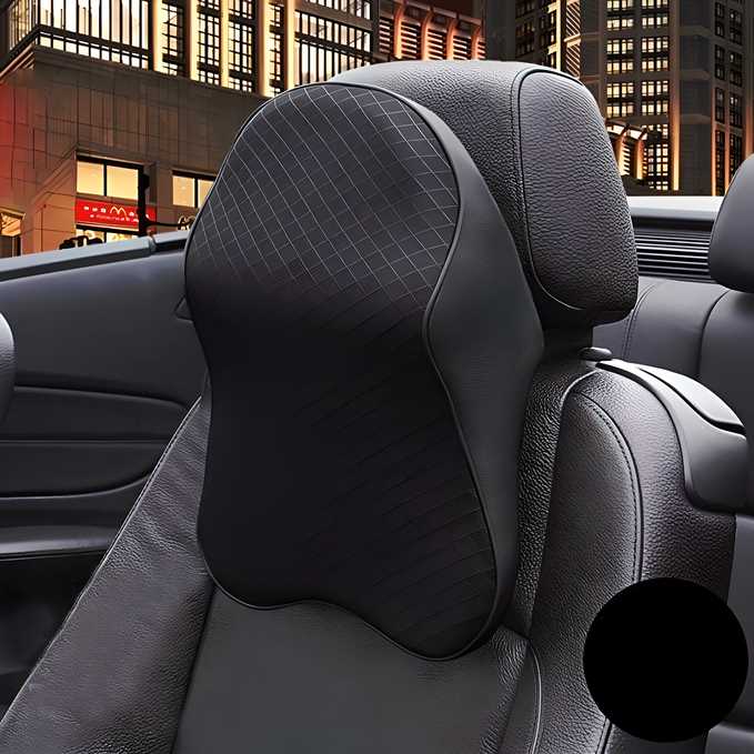 This ergonomic car seat headrest neck rest pillow is designed to provide superior neck and back support for all car models. Made from premium memory foam, it contours to the natural shape of your neck, alleviating pain and reducing strain during long drives. Its universal fit ensures easy installation and stability, promoting proper spinal alignment and enhancing comfort. Ideal for drivers and passengers seeking effective relief from neck stiffness and fatigue, this cushion supports healthy posture