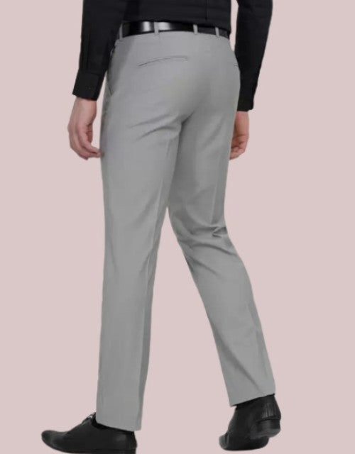 Solid Mid-Rise Stretchable Men's Formal Trousers

Expertly tailored formal trousers featuring a comfortable mid-rise fit with premium stretchable fabric that adapts to your movements while maintaining a professional silhouette. Available in multiple sizes to ensure the perfect fit for every professional occasion. The versatile design transitions seamlessly from office meetings to evening functions.