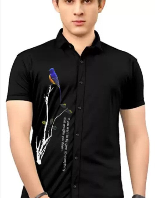 Expertly crafted for a sharp and modern look, our Men Regular, Super Slim Fit Printed Cut Away Collar Casual Shirt offers a sleek and sophisticated style. Made with high-quality materials, this shirt is designed to fit perfectly and enhance your appearance. Take on the day in confidence and style.