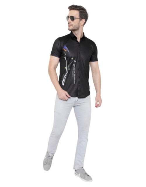 Expertly crafted for a sharp and modern look, our Men Regular, Super Slim Fit Printed Cut Away Collar Casual Shirt offers a sleek and sophisticated style. Made with high-quality materials, this shirt is designed to fit perfectly and enhance your appearance. Take on the day in confidence and style.