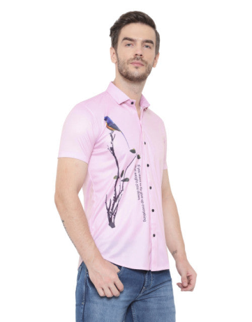 Introducing our Men Regular, Super Slim Fit Printed Cut Away Collar Casual Shirt. Expertly crafted with a modern cut for a flattering fit. The unique print adds a touch of personality to any outfit. Made from high-quality material, this shirt is perfect for any casual occasion.
