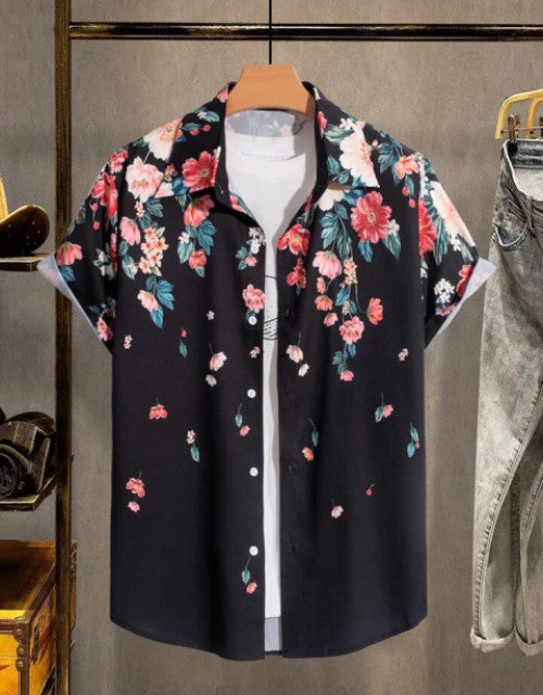 Achieve a stylish, modern look with our Men's Regular, Super Slim Fit Printed Ribbed Collar Casual Shirt. The unique ribbed collar adds a touch of sophistication, while the slim fit design provides a flattering, tailored look. Perfect for any casual occasion, this shirt is a must-have for every fashion-forward man.