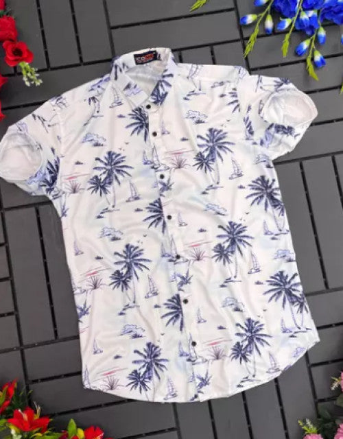 Showcase your sleek style with our Men's Regular, Super Slim Fit Printed Ribbed Collar Casual Shirt. With a slim fit and unique printed design, this shirt is perfect for any casual occasion. The ribbed collar adds a touch of sophistication. Stay in trend and stand out with our fashionable shirt.