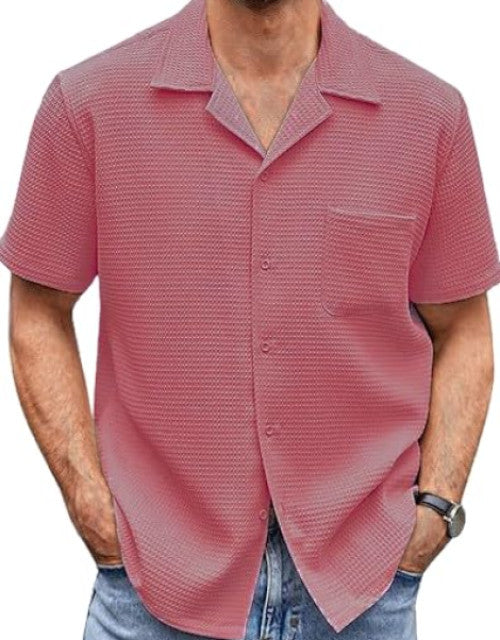 This Men's Relaxed Fit Checkered Shirt features a modern spread collar and a comfortable fit. Its checkered pattern adds a stylish touch, while its relaxed fit provides all-day comfort. Made for casual occasions, this shirt offers both style and functionality.