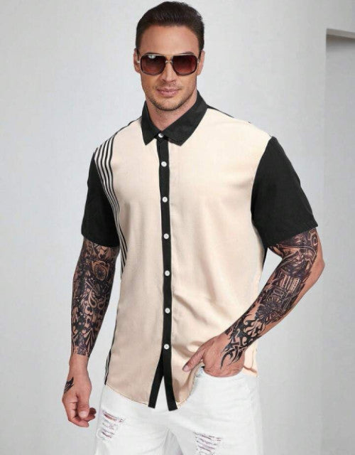 Discover the ultimate blend of style and comfort with our Men Relaxed Fit Striped Spread Collar Casual Shirt. Made from high-quality materials, this shirt features a relaxed fit and a classic striped design, perfect for any casual occasion. Elevate your wardrobe and feel confident all day long.