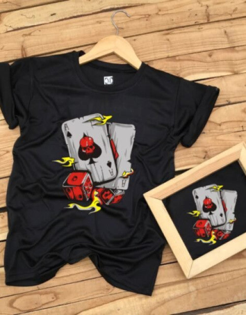 This men's stylish printed stretchable t-shirt is the perfect addition to any wardrobe. Made with high-quality materials, it offers both comfort and style. With a modern and eye-catching design, this t-shirt is versatile and suitable for any occasion. Upgrade your fashion game with this unique and trendy t-shirt.