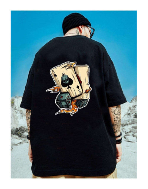 This men's stylish printed stretchable t-shirt is the perfect addition to any wardrobe. Made with high-quality materials, it offers both comfort and style. With a modern and eye-catching design, this t-shirt is versatile and suitable for any occasion. Upgrade your fashion game with this unique and trendy t-shirt.
