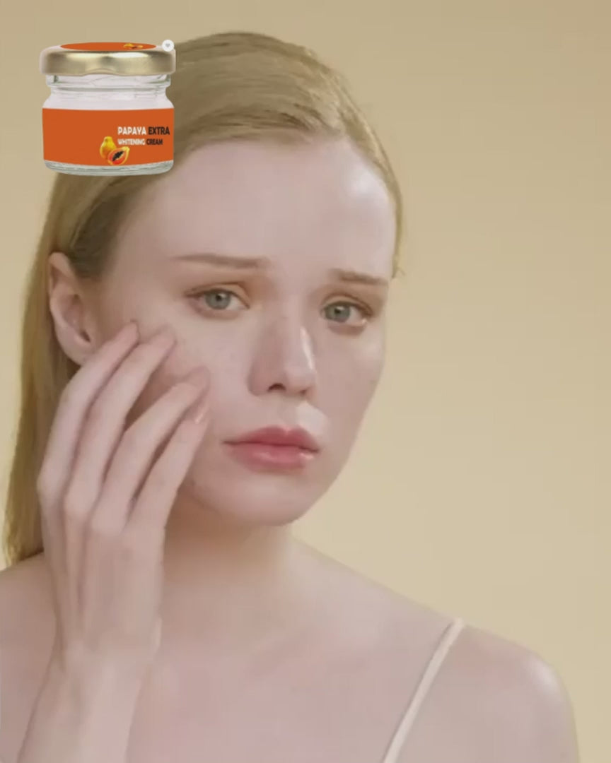 This dermatologically-tested Papaya Whitening Cream contains enzymatic papain compounds that effectively target melanin deposits and promote cellular turnover. The 50ml formulation delivers a concentrated dose of vitamin A and C derivatives that inhibit tyrosinase activity while strengthening the skin barrier. Clinical studies demonstrate visible reduction in dark spots and uneven pigmentation with consistent application.