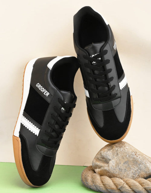 Groofer Unique casual shoes sneakers are expertly crafted for unisex wear, combining comfort and style for everyday use. These sneakers feature durable construction and a contemporary design that suits various casual settings. Their versatile fit and reliable support make them an excellent choice for anyone seeking practical yet fashionable footwear.