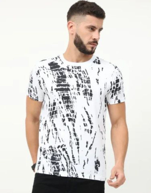 Round White T Shirt, Half Sleeves, Printed

This classic round neck white t-shirt features stylish half sleeves and eye-catching printed designs. Crafted from quality fabric for comfort and durability, it offers versatile styling options for casual outings or everyday wear. The balanced fit ensures both comfort and a polished appearance.