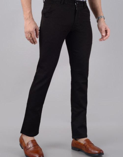 Expertly crafted for a sleek and comfortable fit, our Men's Slim Fit Cotton Stretchable Trousers in Brown are perfect for any occasion. Made with high-quality cotton and a touch of stretch, these trousers provide both style and flexibility. Available in a variety of sizes to ensure the perfect fit.