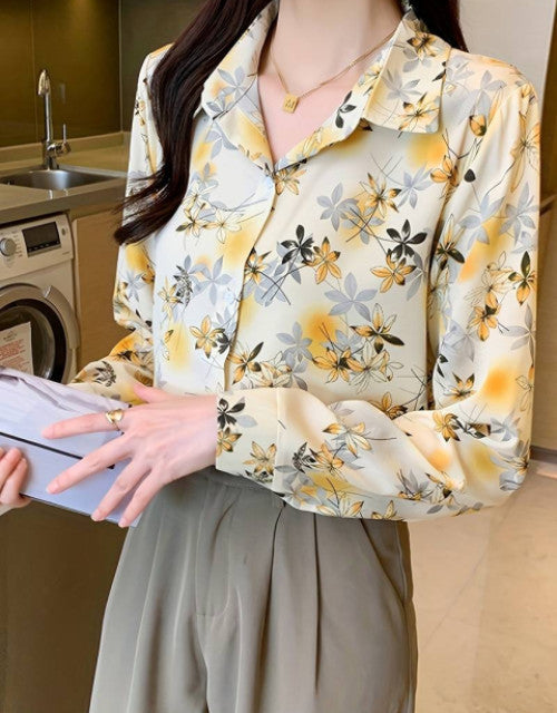 This Women Relaxed Fit Printed Formal Shirt delivers professional elegance with practical comfort. The carefully tailored relaxed silhouette ensures freedom of movement without sacrificing structure. Distinguished by its refined print pattern, this shirt provides versatility for corporate environments while maintaining a feminine aesthetic. Premium fabric construction offers durability and a consistently polished appearance throughout the workday.