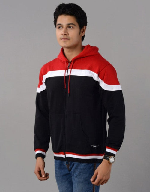 Crafted with precision, this Zip-Front Hoodie combines functionality with comfort. The full-length zipper allows for versatile temperature regulation, while strategically placed pockets provide secure storage for essentials. The tailored fit maintains a professional silhouette without compromising on movement, making it suitable for both athletic activities and casual wear.